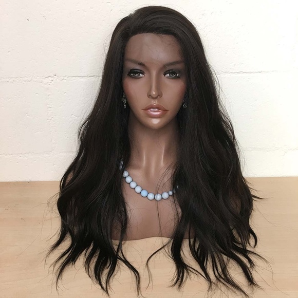 Her Wig Closet Accessories - 24" Black Wavy Lace Front Wig | BELLA